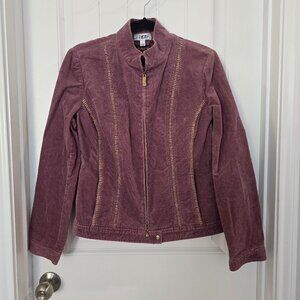 St John Sport Mauve Corduroy Jacket Size S
